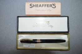 Sheaffer Fountain Pen with Gold Plated Mounts