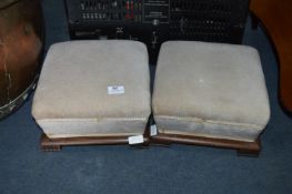 Pair of Victorian Upholstered Footstool