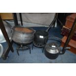 Cast Iron Cookware, Kettle, Pan, Cooking Pot and Trivets