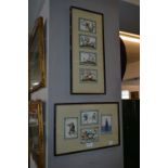 Pair of Framed Oriental Paintings on Silk Panels