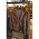 Ladies Faux Fur Waist Length Coat