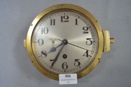 WWII German Kriegsmarine Brass Cased U-Boat Clock No.3986