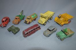 Nine Dinky Diecast Vehicles