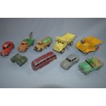 Nine Dinky Diecast Vehicles