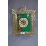 Decorative Brass Framed Mantel Clock