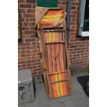 Pair of Beech Deck Chairs