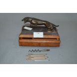 1950's Bronze Jaguar Car Mascot Bottle Opener