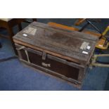 Japanese Wood & Metal Bound Military Chest