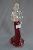 Murano Glass Figurine with Vase
