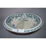 Victorian Blue & White Wash Bowl