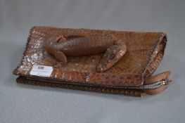 Crocodile Skin Handbag