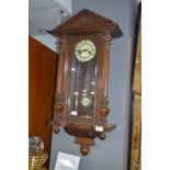 Walnut Cased Pendulum Wall Clock