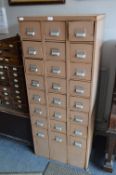 Metal Twenty Four Drawer Index Cabinet