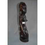 Large African Carved Wood Figurine