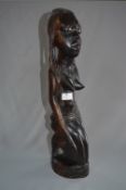 Large African Carved Wood Figurine