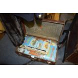 Suitcase and Contents of Scrap Books and Newspapers
