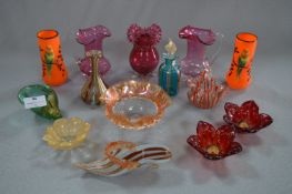 Collection of Murano and Ruby Glassware - Jugs and