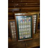 Framed Player's and Churchmen Cigarette Cards