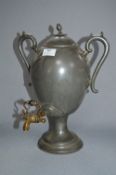 Pewter Samovar with Brass Tap