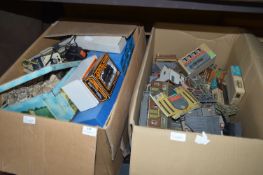 Two Large Boxes of 00 Gauge Model Railway Accessories