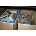 Two Large Boxes of 00 Gauge Model Railway Accessories