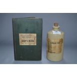 North Eastern Railway Ships Dock Book and Hull NER Stoneware Bottle