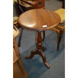 Victorian Mahogany Circular Topped Pedestal Side Table