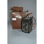 Leather Cased Franke & Heidecke Rolleicord Box Camera