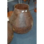 Indian Bulbous Metal Spice Pot