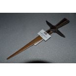 WWII German Silver Handled SS Dagger Letter Opener