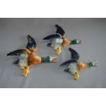 Pottery Wall Ornaments - Flying Ducks