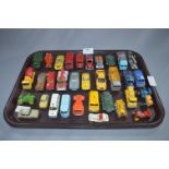 Thirty Three Lesney and Matchbox Diecast Vehicles