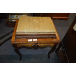 Victorian Walnut and Satin Wood Double Folding Piano Stool