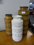 Three West German Pottery Vases