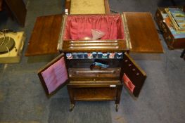 Oak Sewing Cabinet