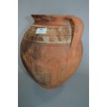 Indian Clay Twin Handled Pot