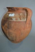 Indian Clay Twin Handled Pot