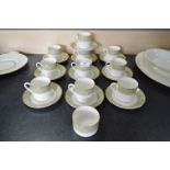 Ten Royal Doulton Sonnet Tea Cups & Saucers