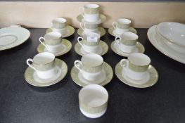 Ten Royal Doulton Sonnet Tea Cups & Saucers