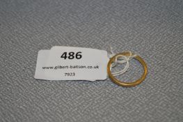 9cT Gold Wedding Band - Approx 2.2g