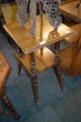 Victorian Walnut Two Teir Side Table