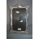 Hallmarked Embossed Silver Photo Frame 37cm Tall