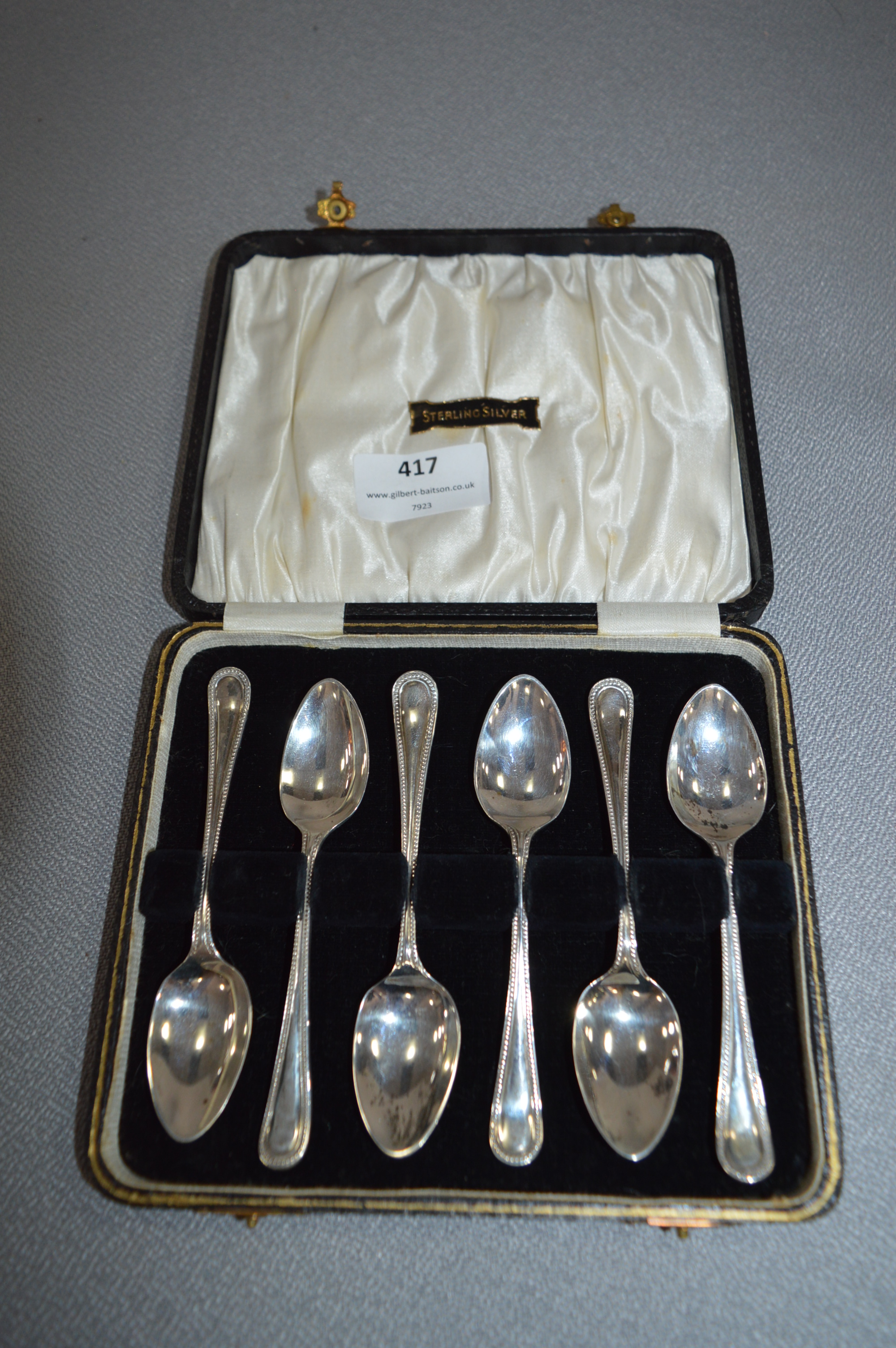 Cased Sterling Silver Teaspoon Set - Sheffield 1931, Approx 84g
