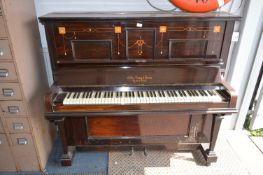 Victorian Inlaid Upright Piano