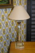 Onyx & Brass Table Lamp