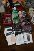 Quantity of Lipsticks, Sponges and Makeup Brushes
