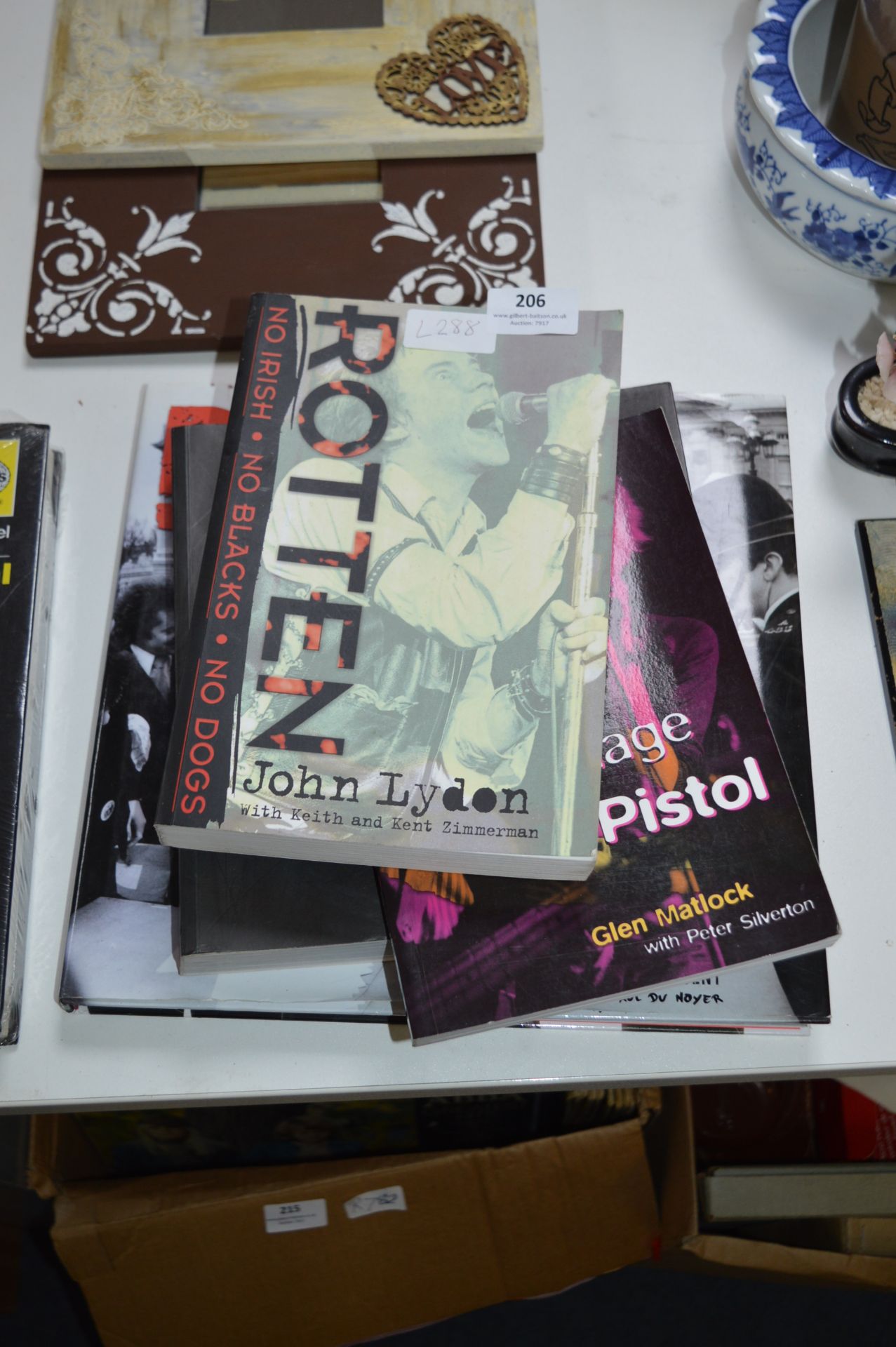 Selection of Books - Punk Rock, Sex Pistols, etc.