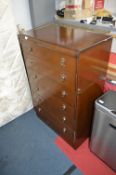 Oak Six Height Chest of Drawers