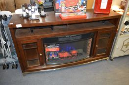 *UK Twin Star Media Mantel Fire and Surround