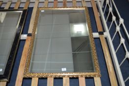 Decorative Gilt Framed Bevelled Edge Wall Mirror